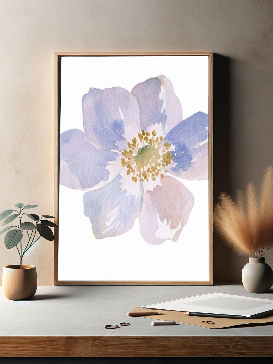 Pastel Blossom Watercolor Print. — room view 2