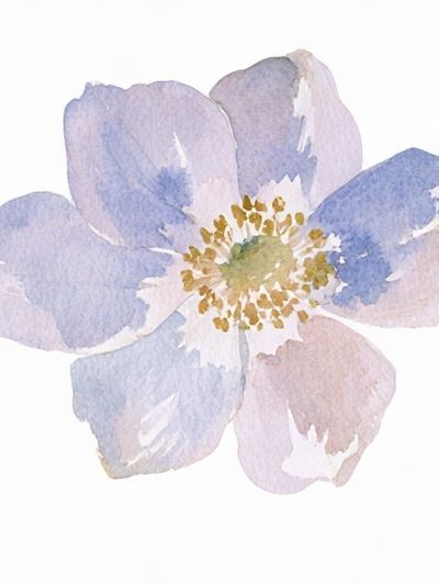 Pastel Blossom Watercolor Print. poster