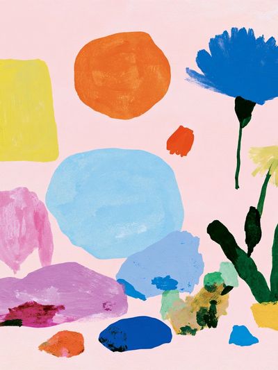 Pastel Floral Abstract Poster.