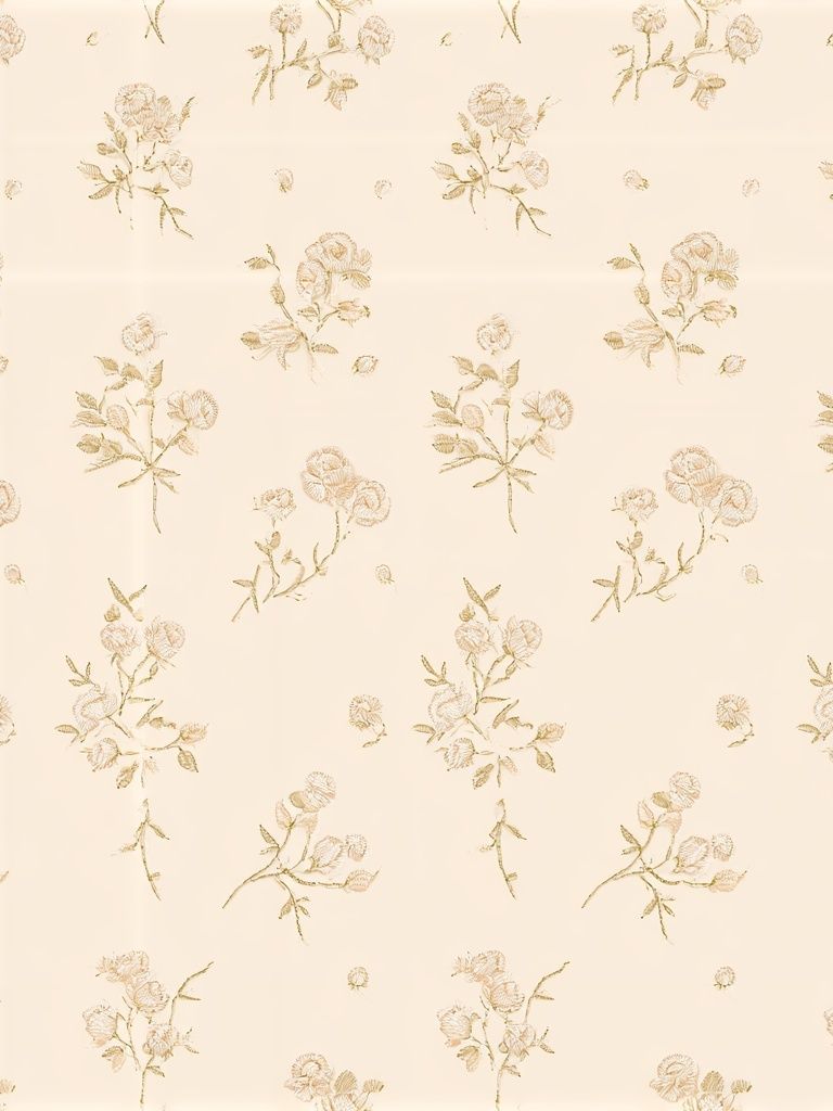 Delicate Floral Pattern Vintage Print. poster — botanical art