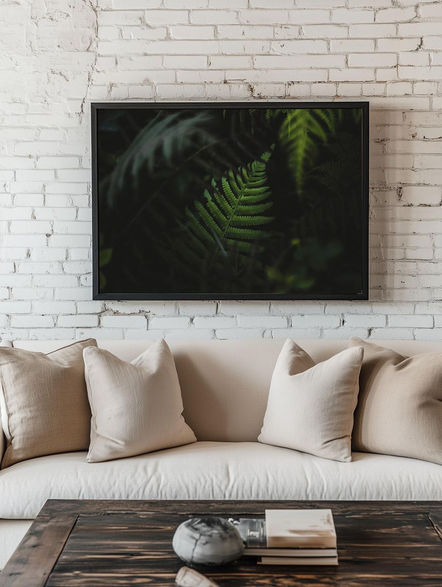 Fern leaves forest Oahu, Hawaii. — room view 1