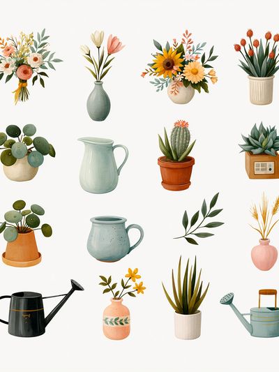 Botanical Still Life Illustration Poster. poster