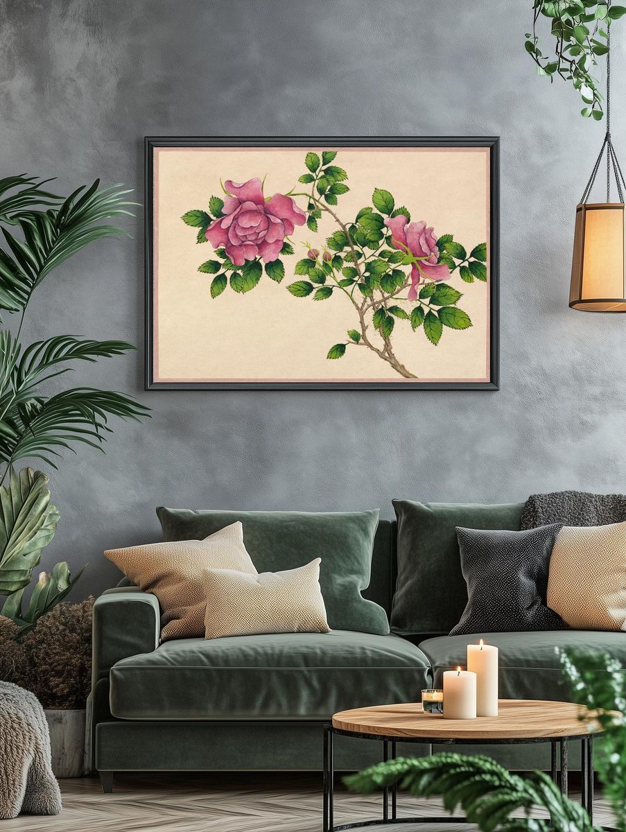 Rose (18th Century) painting high. — room view 4