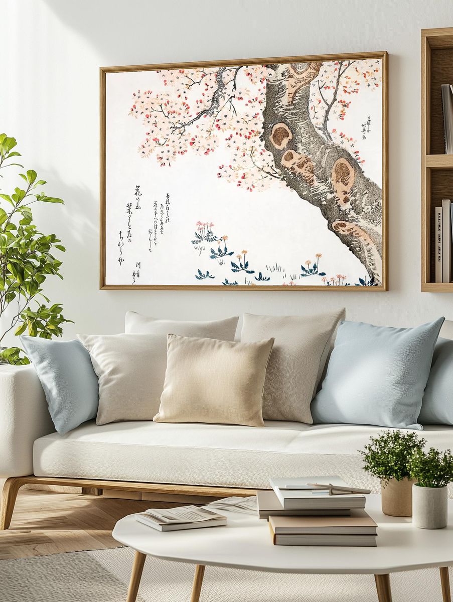 Katsushika Hokusai’s cherry tree (1760–1849). — room view 2