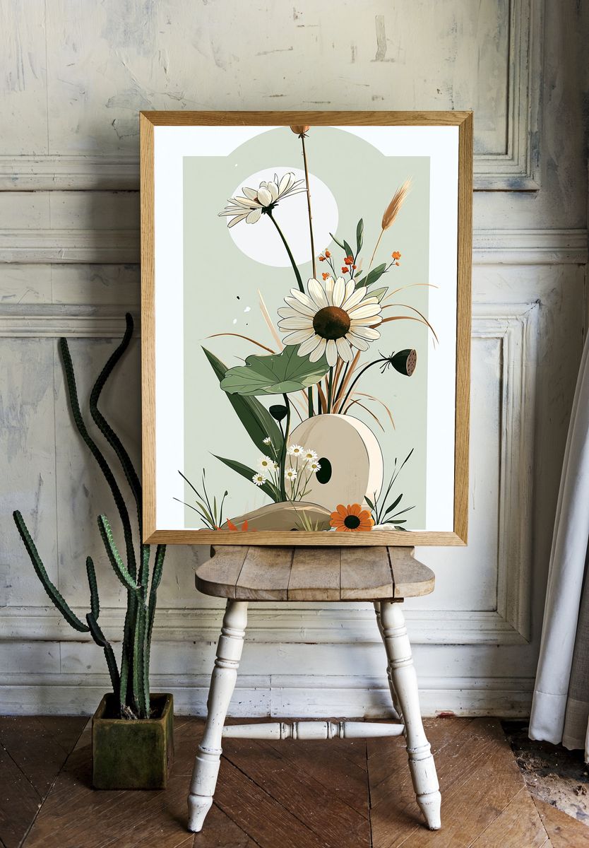 Botanical Still Life Illustration Poster. room preview