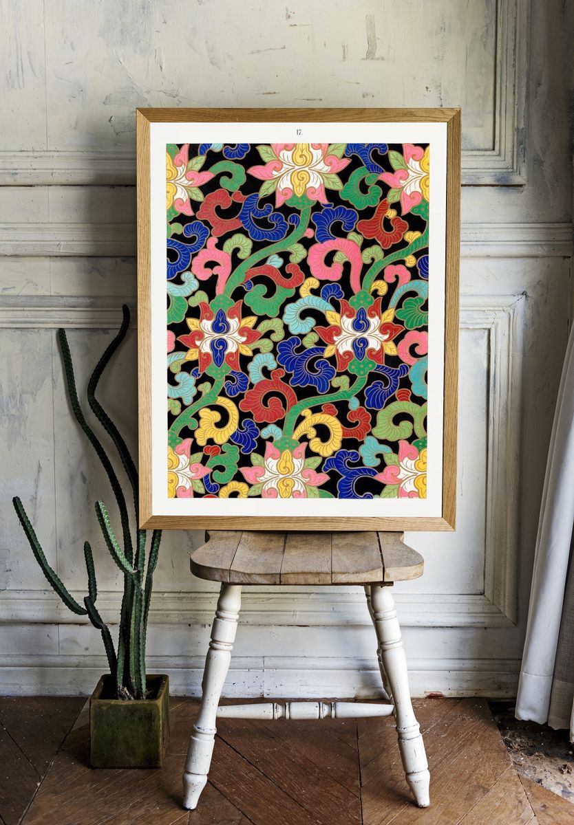 Chinese floral illustration, Examples Chinese. room preview