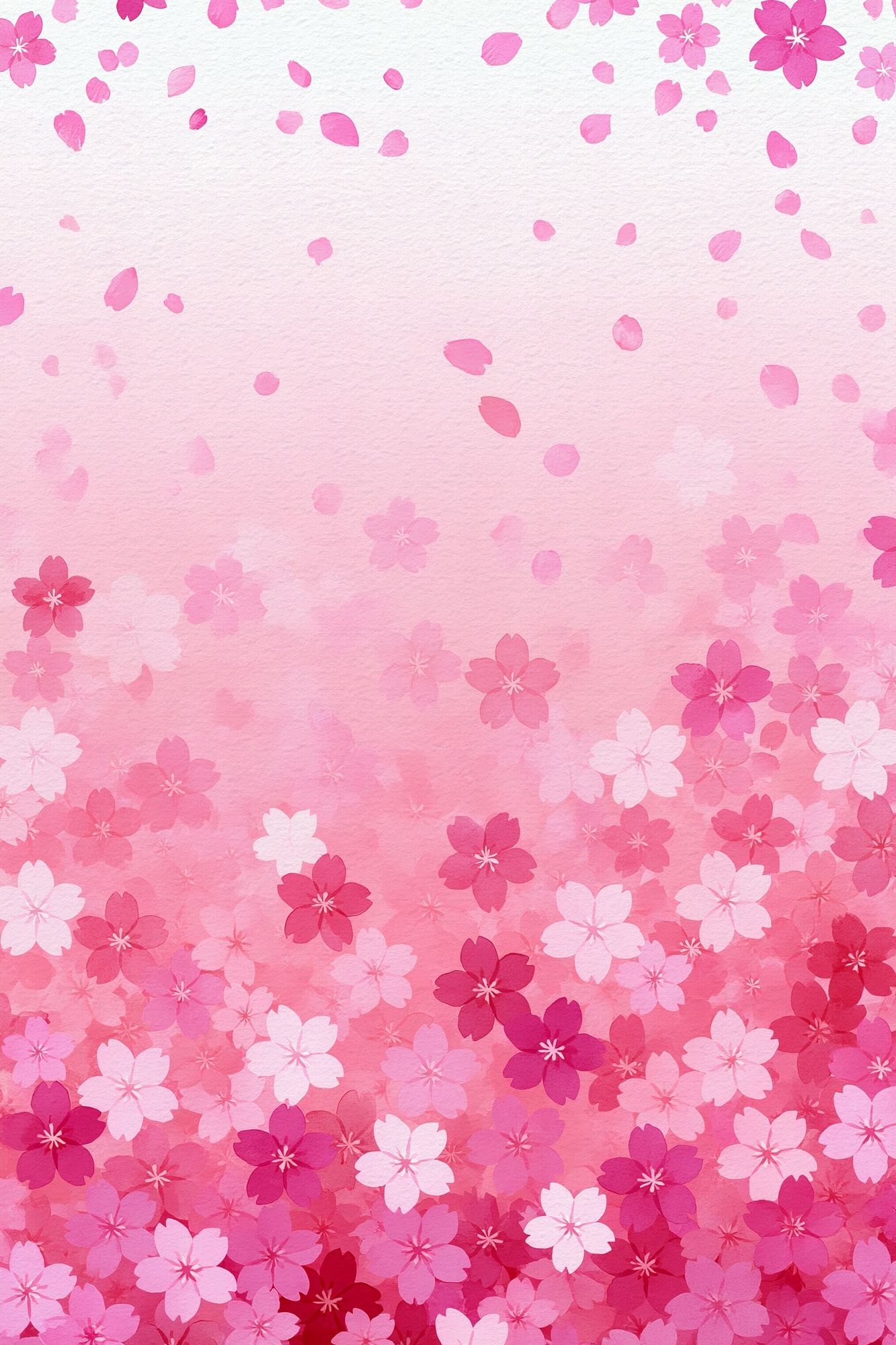 Pink Cherry Blossom Watercolor Print. poster — botanical art