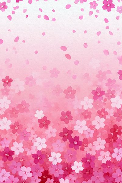 Pink Cherry Blossom Watercolor Print. poster