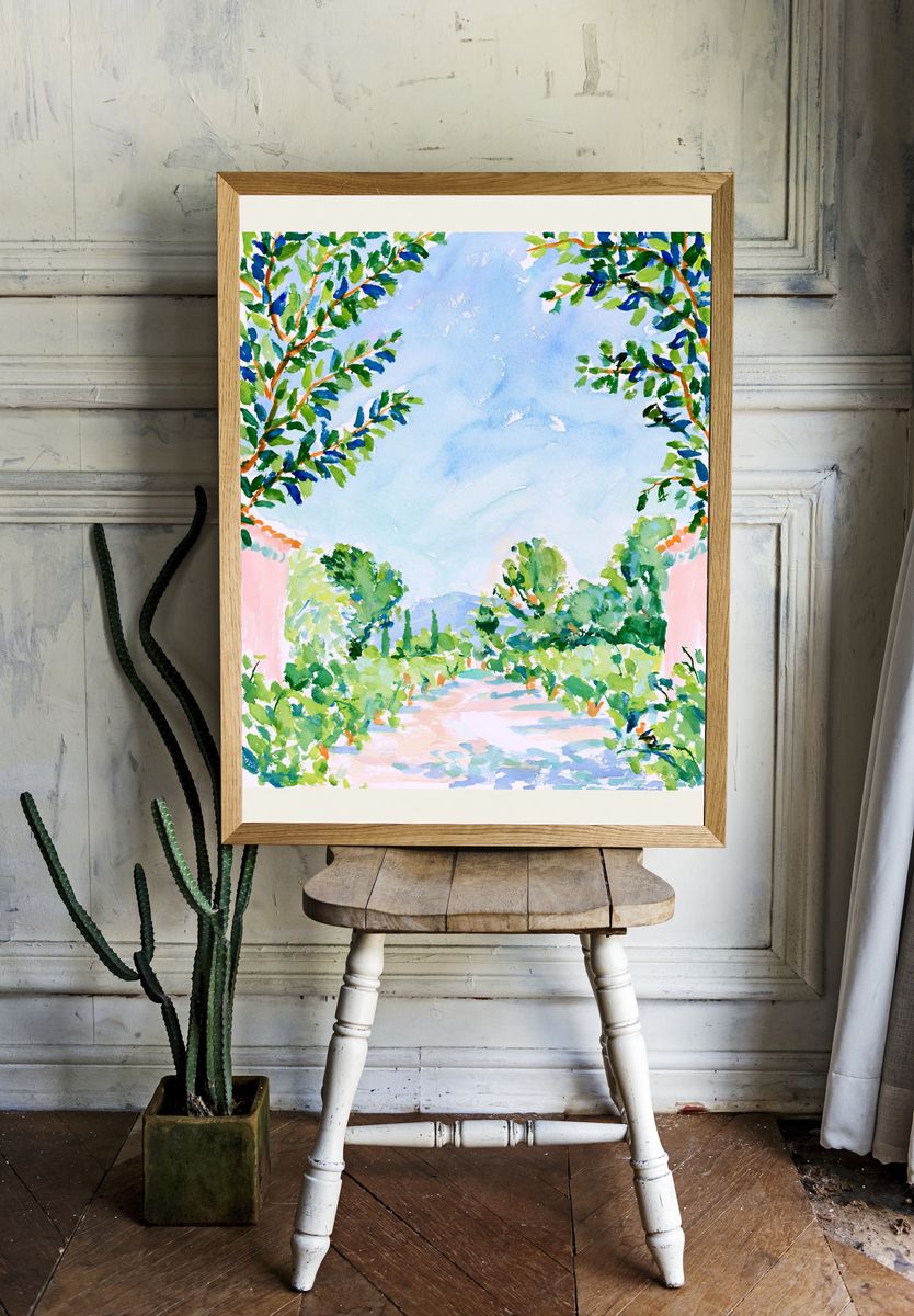 Queen Anne's Lace Botanical Print. — room view 1