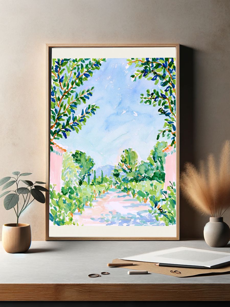 Queen Anne's Lace Botanical Print. — room view 2