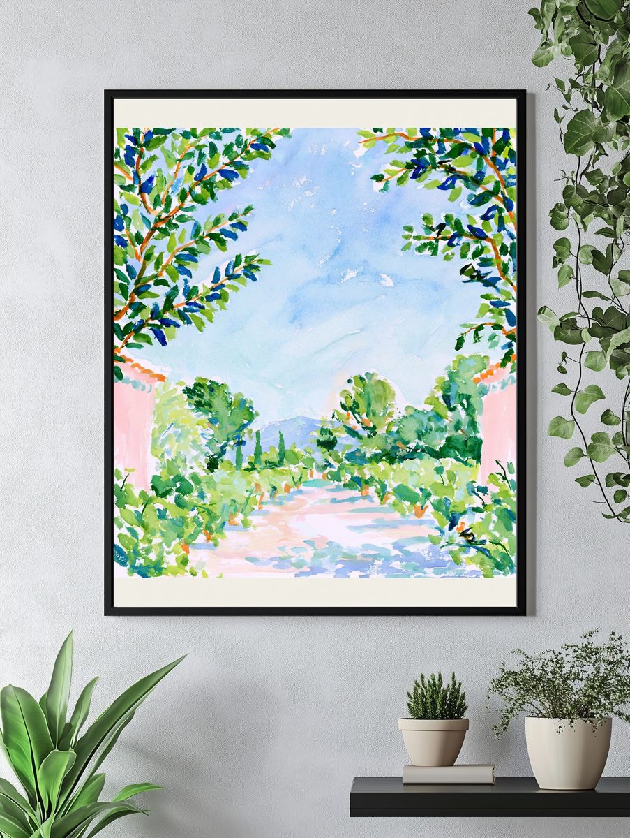Queen Anne's Lace Botanical Print. — room view 4