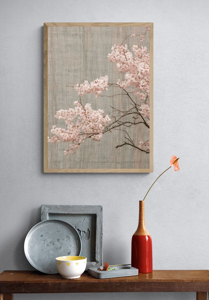 Cherry Blossom Branch Print. — room view 3