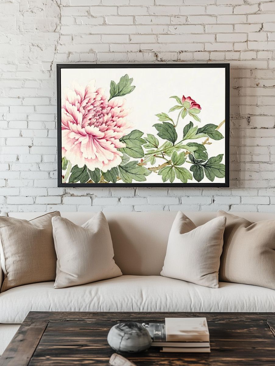Flower painting late 18th century. room preview