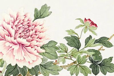 Flower painting late 18th century.