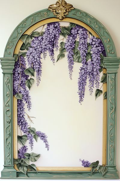 Wisteria Arch Botanical Print.
