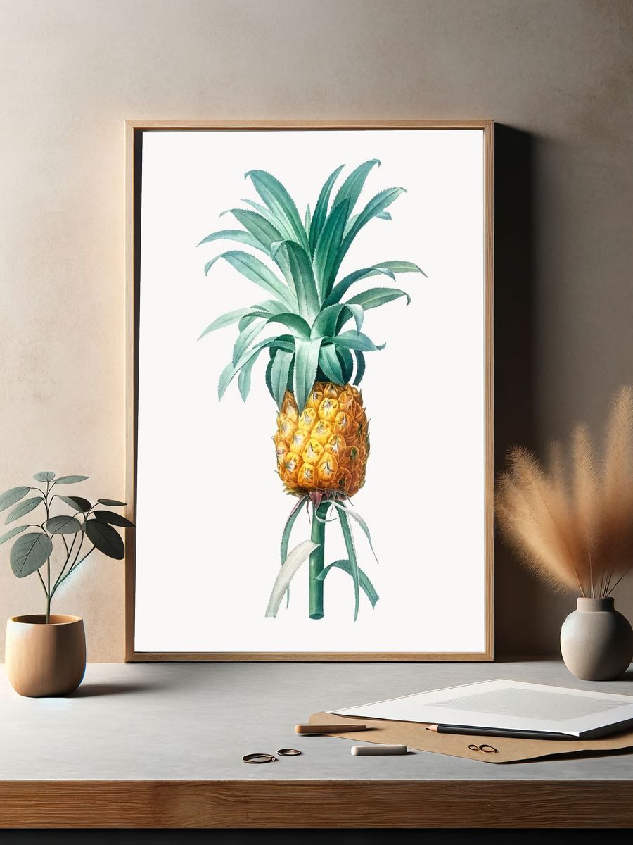 Vintage Illustration of Pineapple. — room view 2