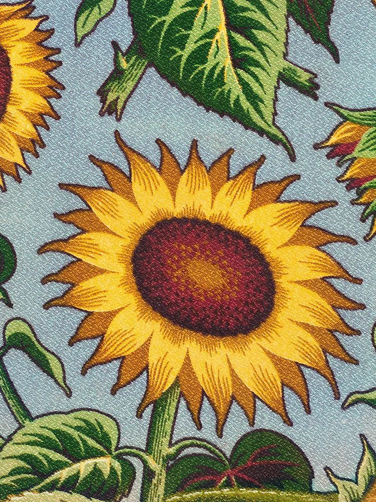 Sunflower pattern. Original Smithsonian Institution. poster — botanical art