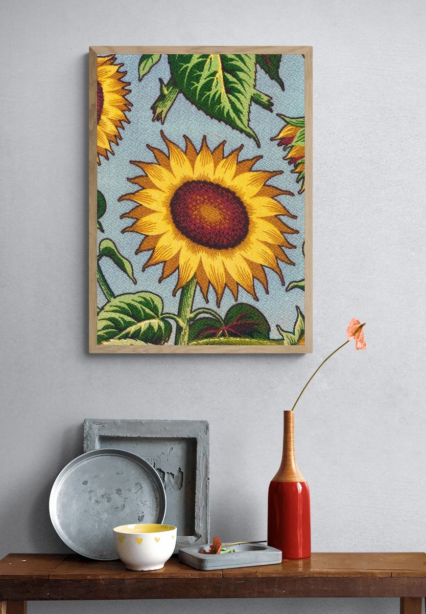 Sunflower pattern. Original Smithsonian Institution. — room view 3