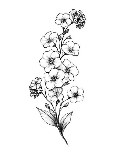 Delicate Blossom Botanical Print.