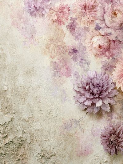 Pastel Floral Watercolor Poster. poster