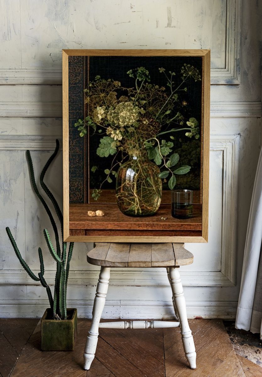 Wild Botanical Still Life Poster. room preview