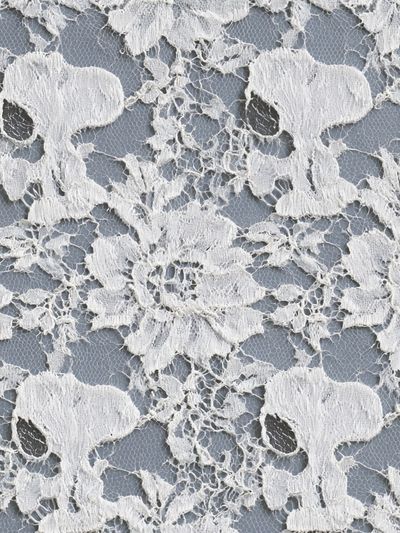 White Lace Floral Pattern Print. poster