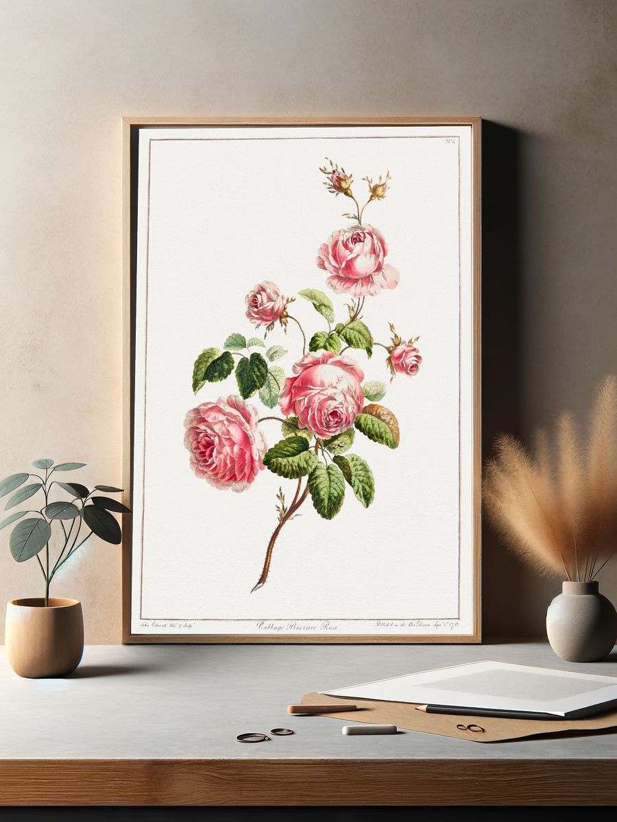 Collection Flowers Drawn Nature. — room view 2