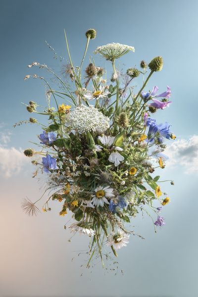 Wildflower Bouquet Botanical Print. poster
