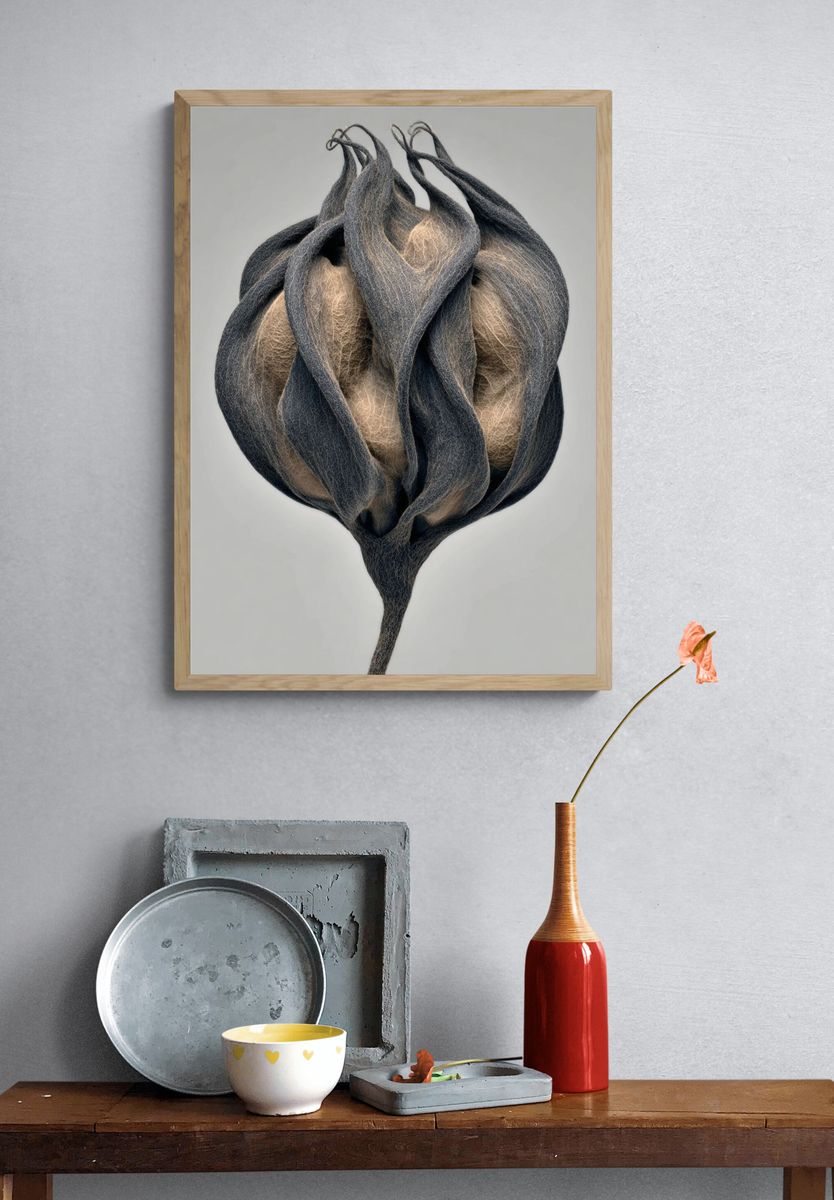 Abstract Seed Pod Print. — room view 3
