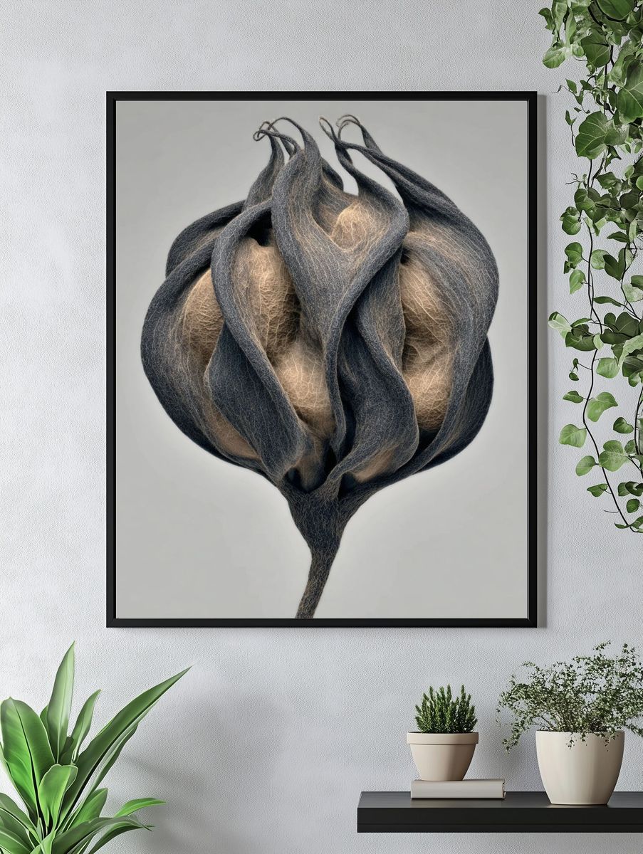 Abstract Seed Pod Print. — room view 4