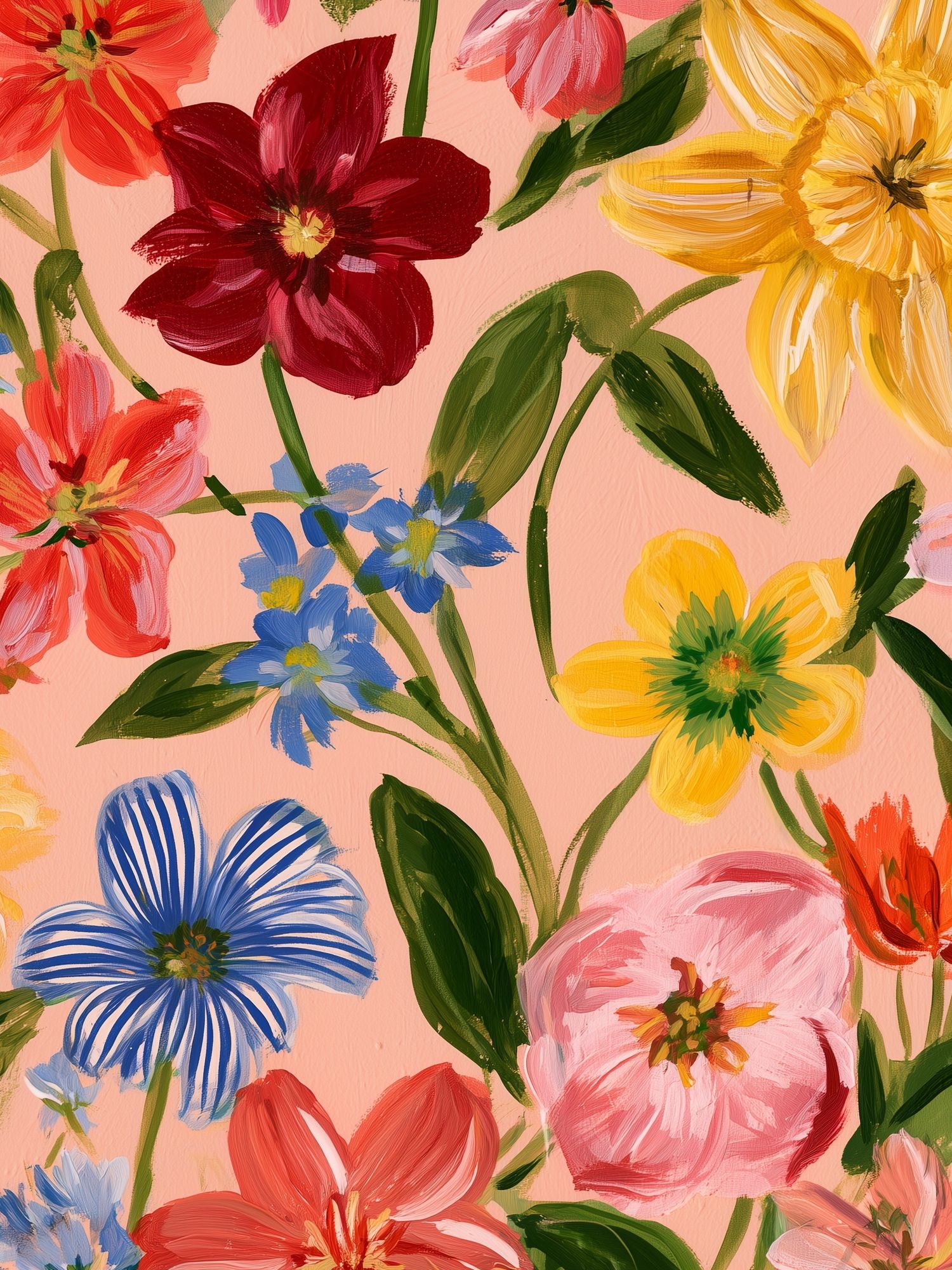 Colorful Floral Bouquet Illustration Poster. poster — botanical art