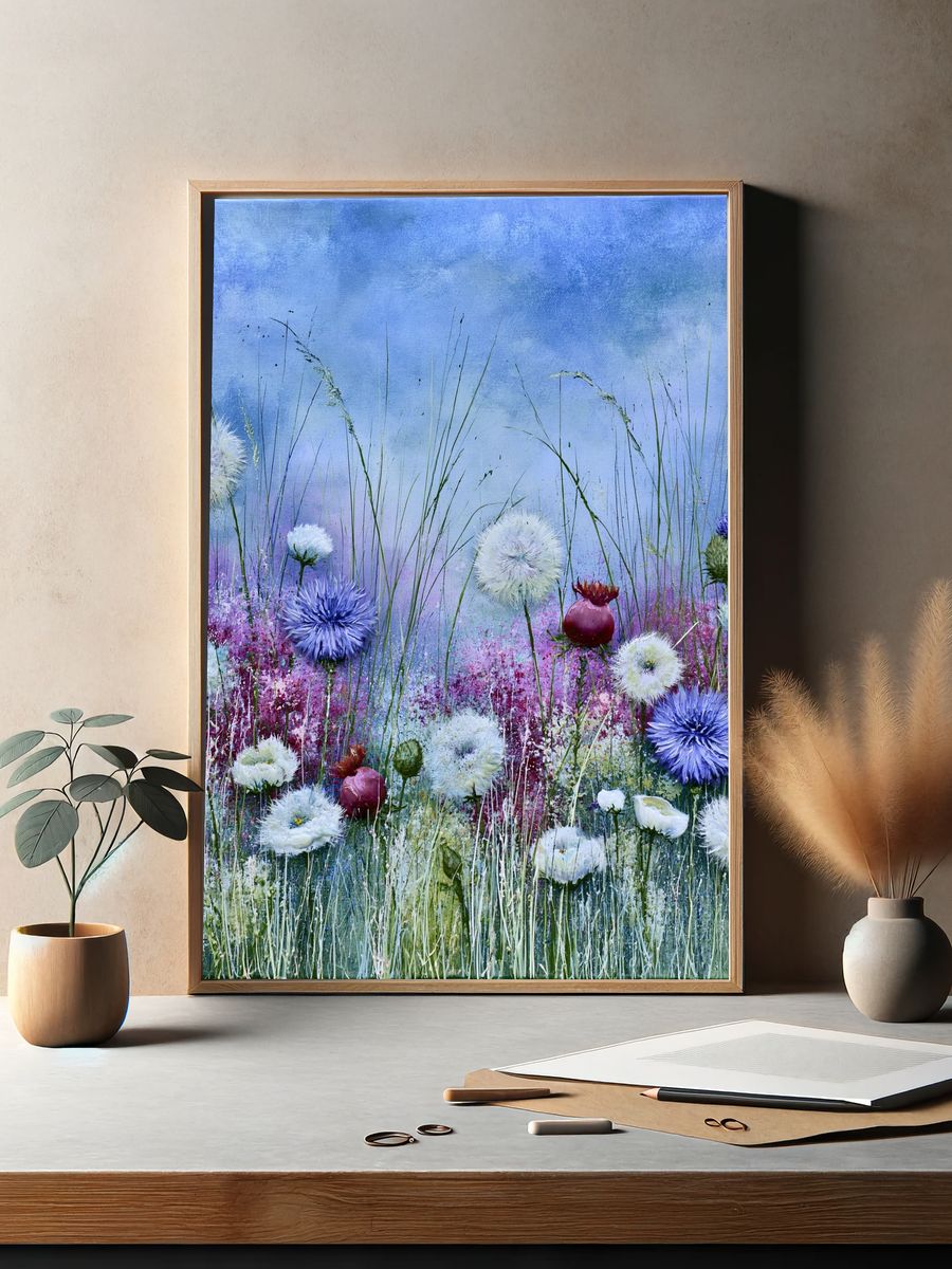 Wild Meadow Floral Print. — room view 2
