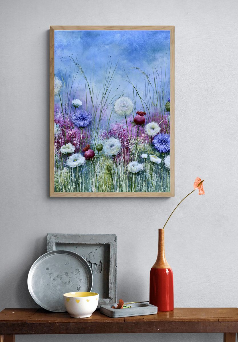 Wild Meadow Floral Print. — room view 3