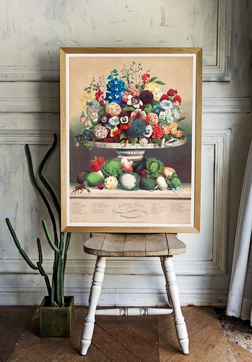 Flowers Vegetables (ca. 1800) byAnton. — room view 1