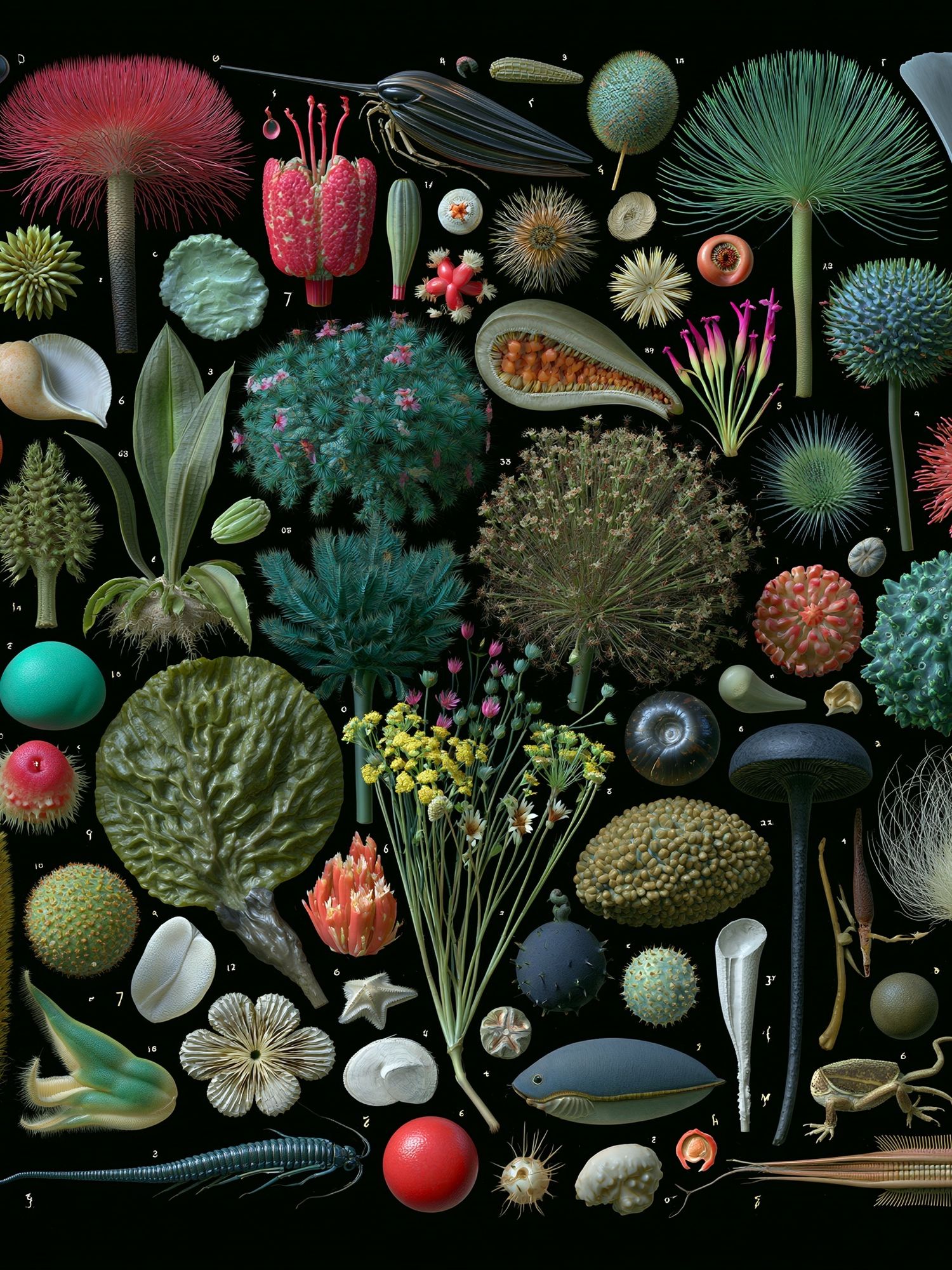 Botanical Specimen Study Poster. poster detail