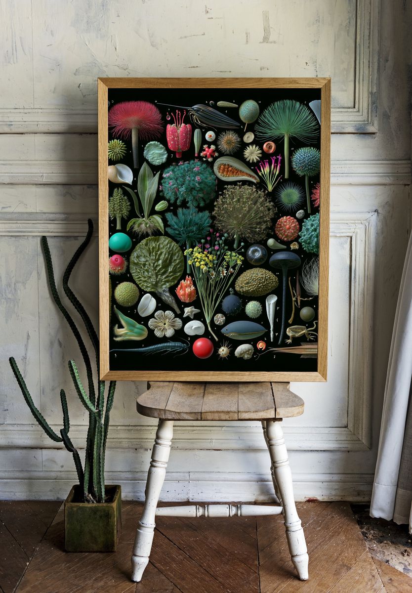 Botanical Specimen Study Poster. room preview