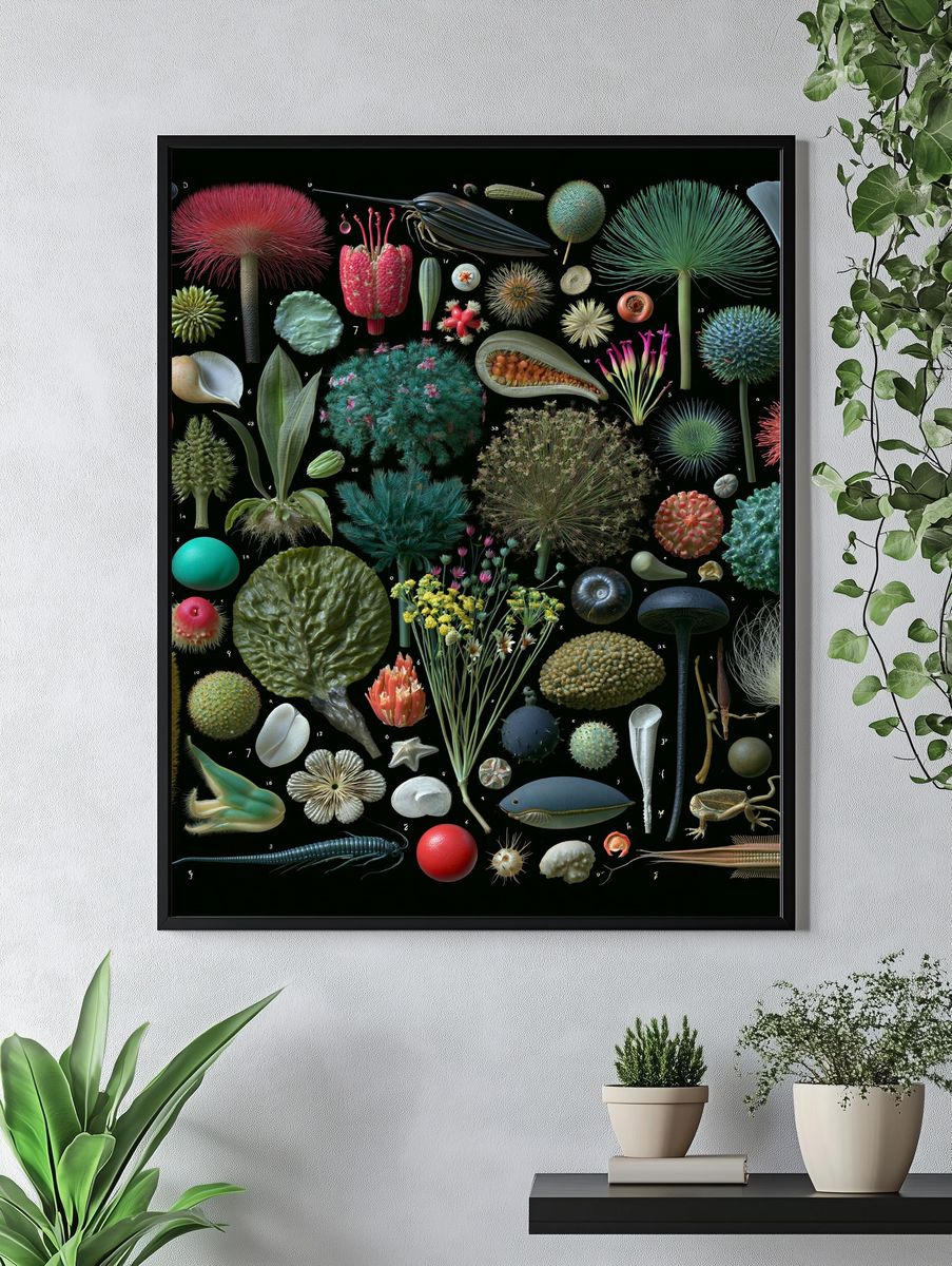 Botanical Specimen Study Poster. — room view 4