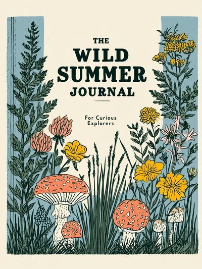Wild Summer Journal Botanical Print.