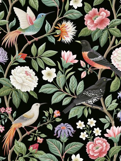 Birds and Blooms Botanical Print.