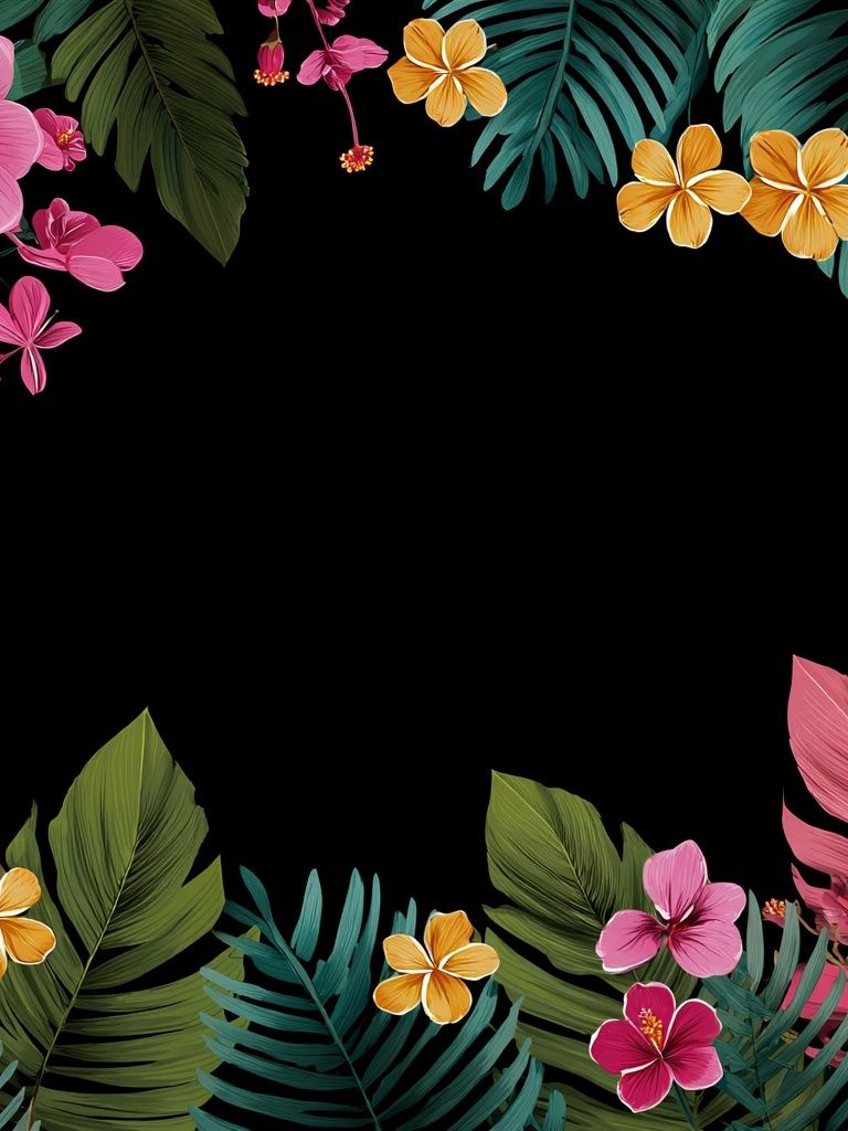 Tropical Hibiscus Floral Poster. poster — botanical art