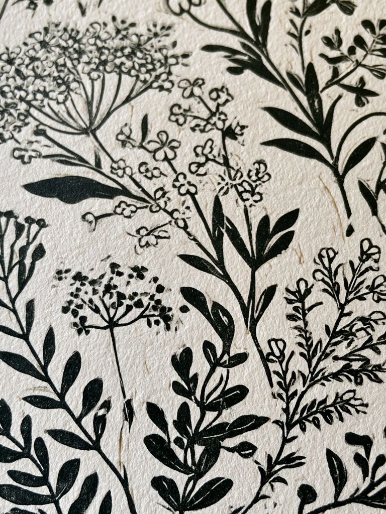 Wild Meadow Botanical Print. poster detail