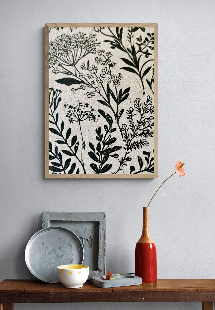 Wild Meadow Botanical Print. — room view 3