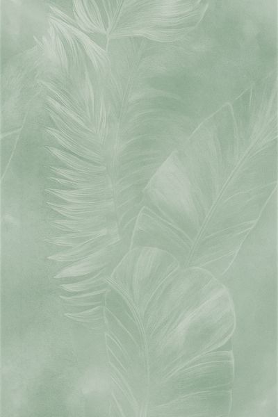 Soft Feather Botanical Print.