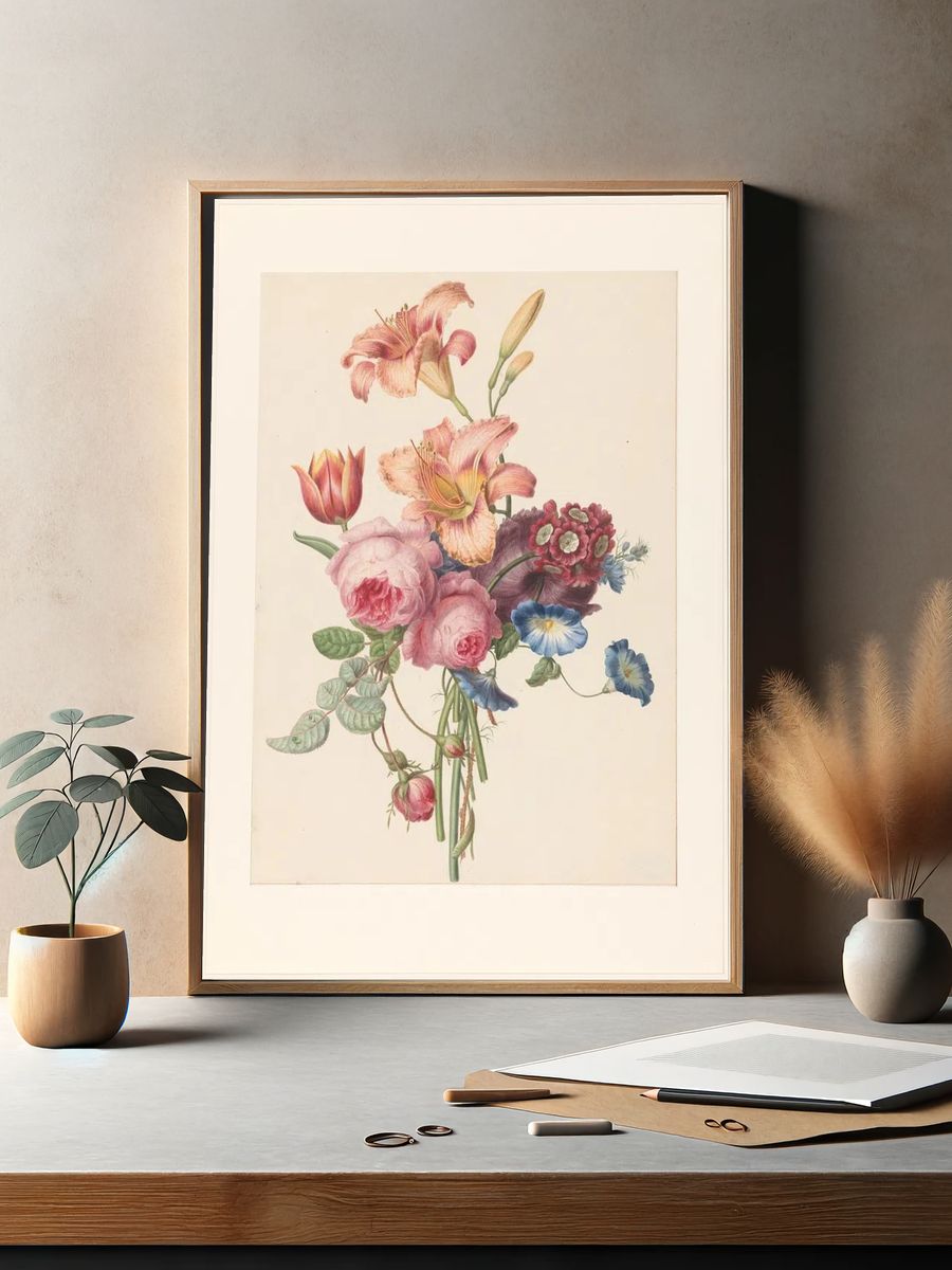Bouquet (c. 1820) Henriëtte Geertruida. — room view 2