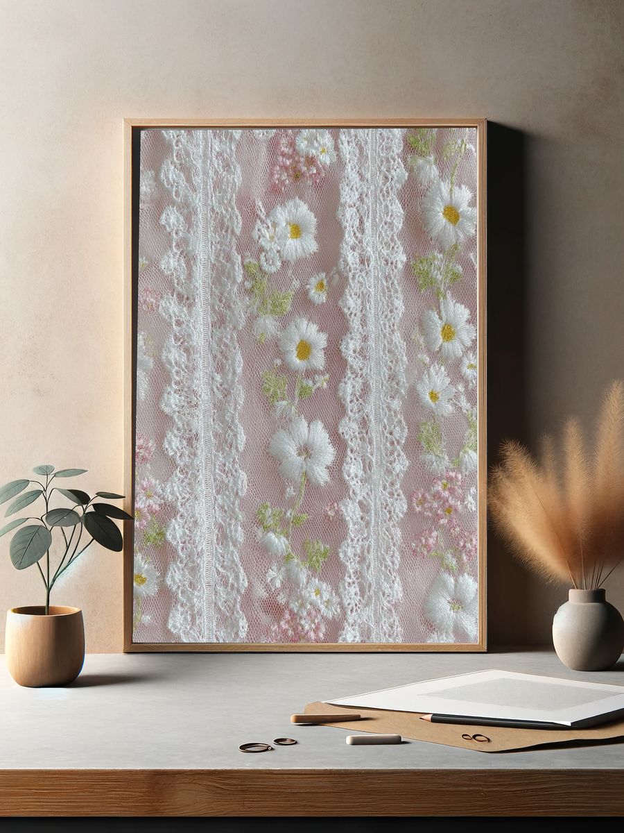 Daisy Lace Floral Print. — room view 2