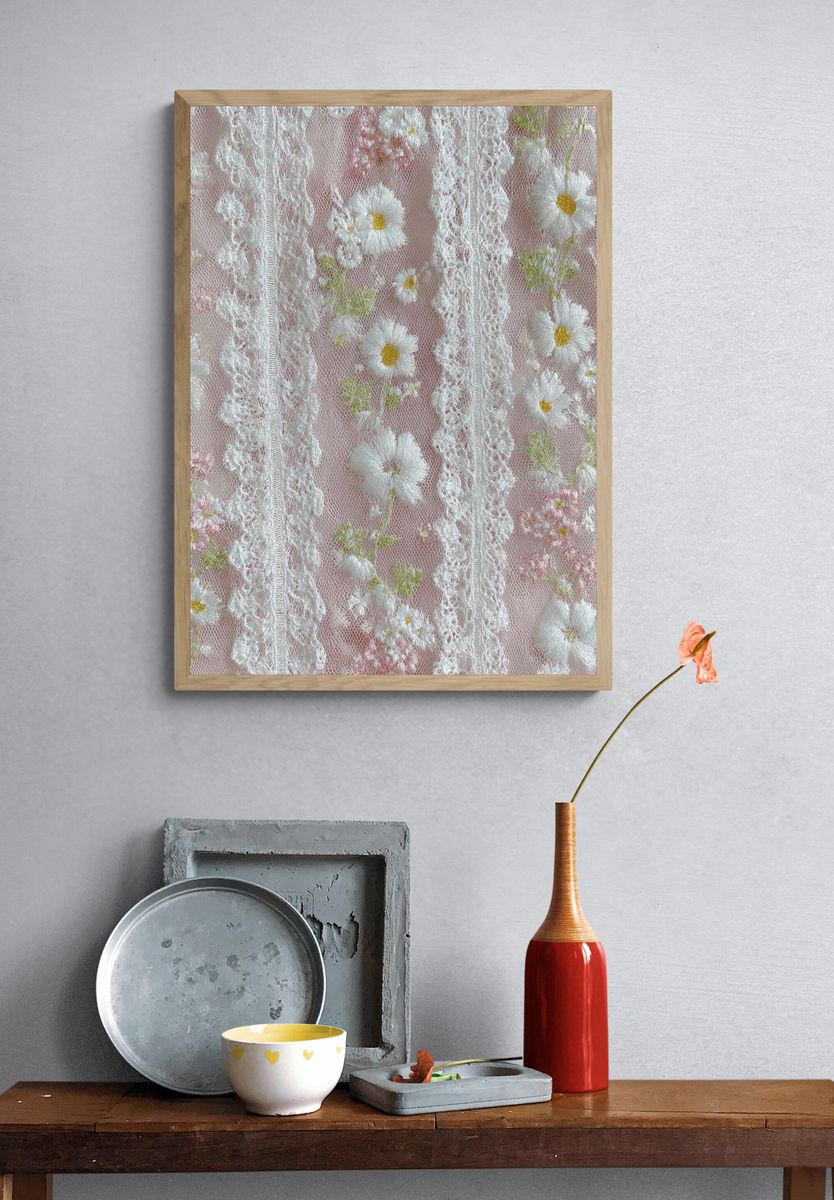 Daisy Lace Floral Print. — room view 3