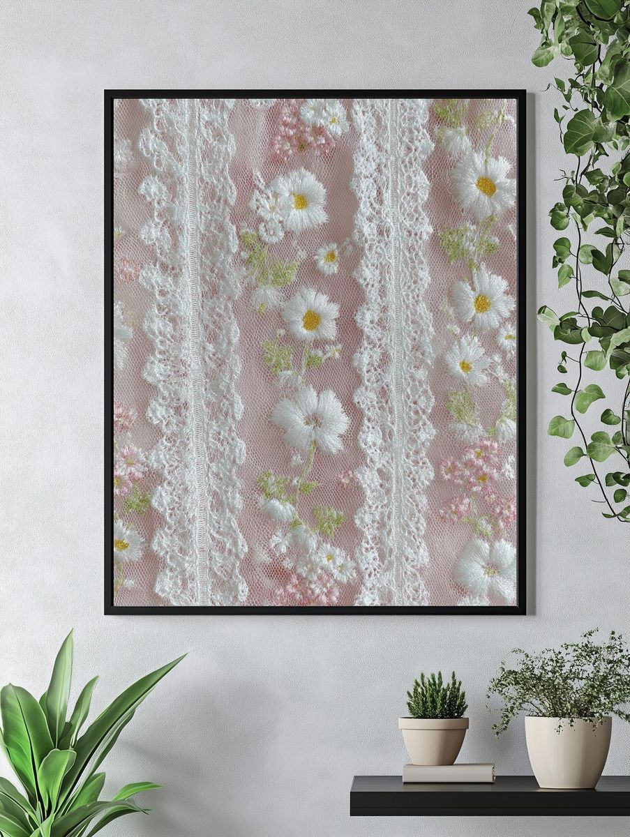 Daisy Lace Floral Print. — room view 4