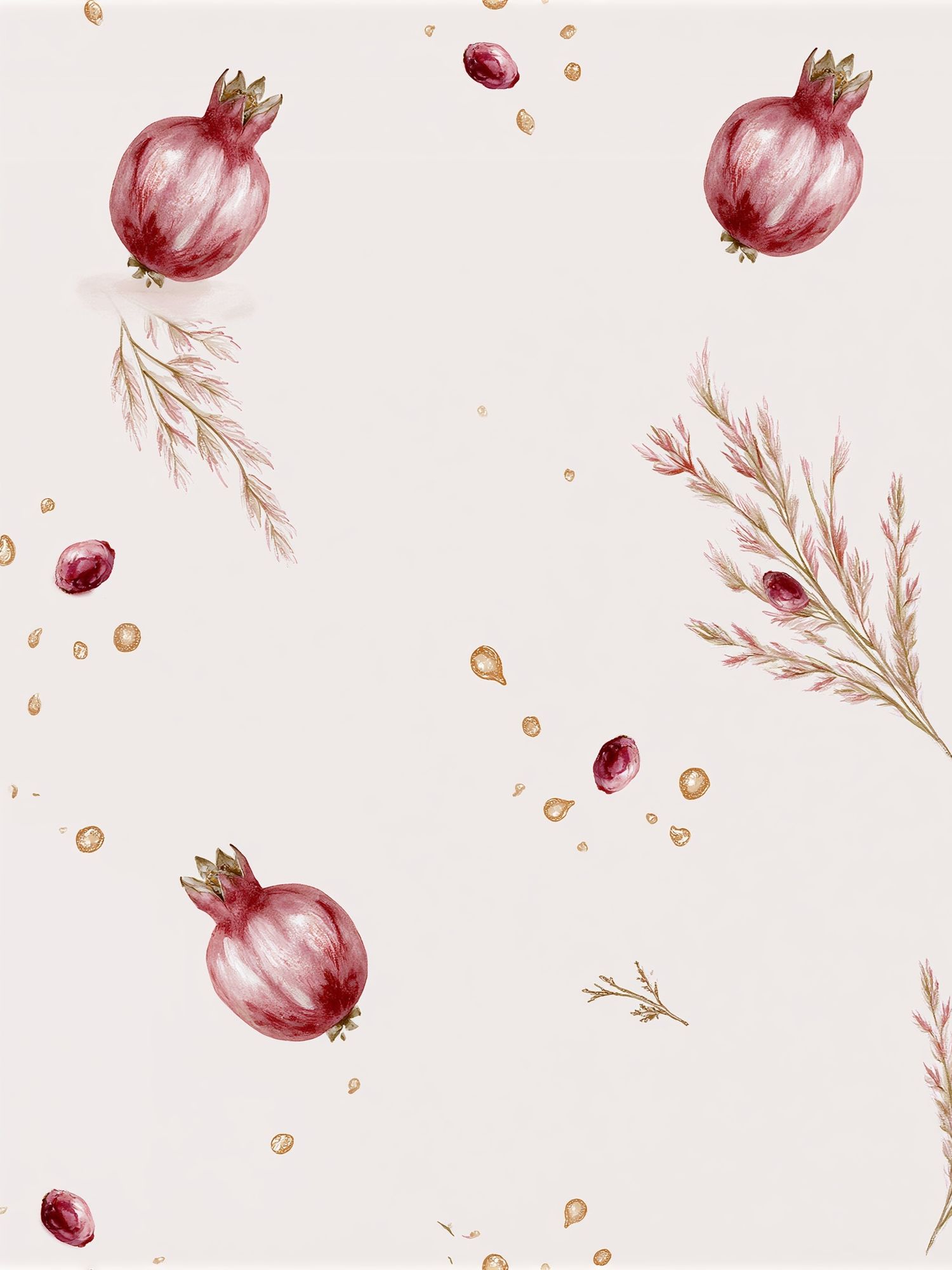 Pomegranate Botanical Print. poster detail