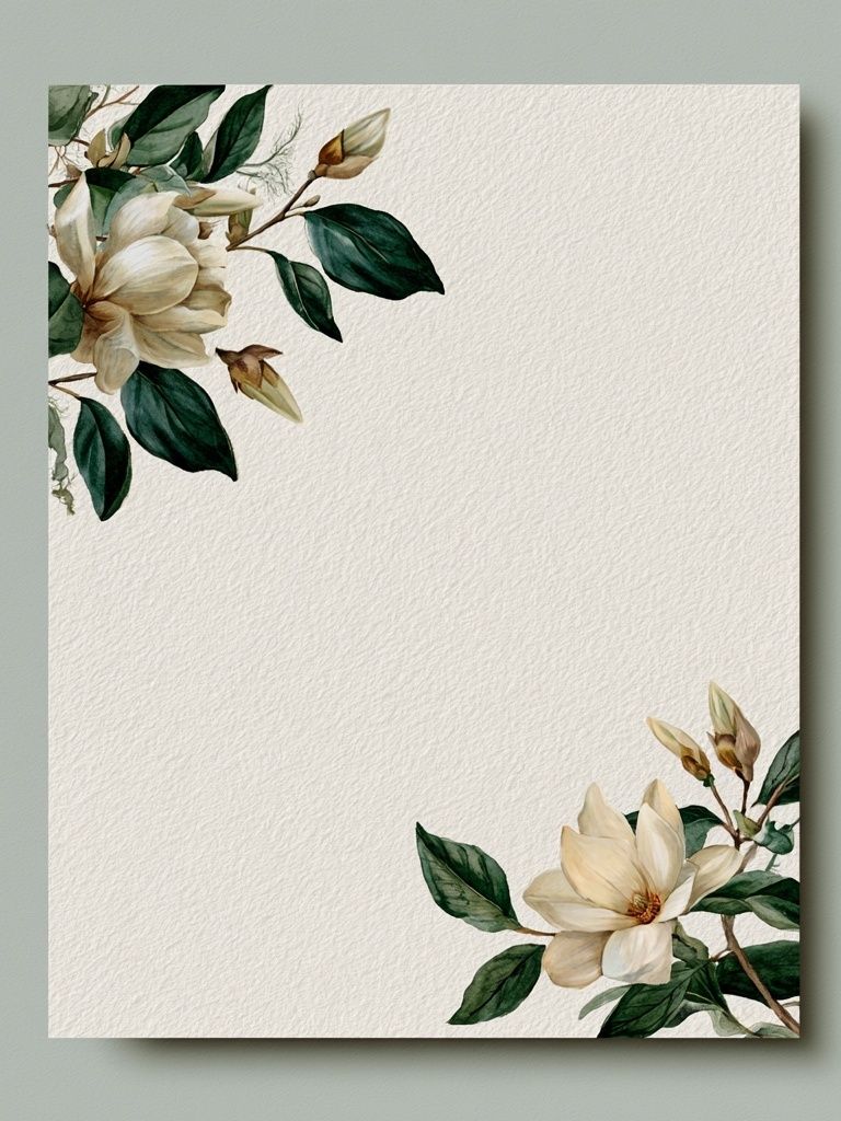 Magnolia Botanical Poster. poster detail