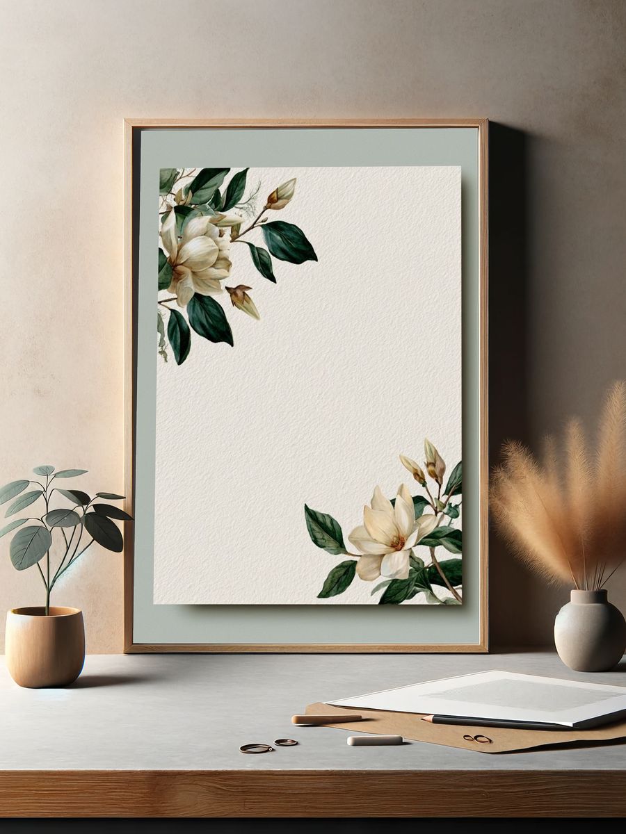 Magnolia Botanical Poster. — room view 2